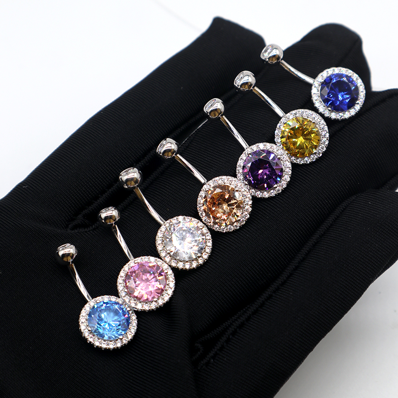 Yellow Body Jewelry - MIQIAO 925 Sterling Silver Piercing Belly