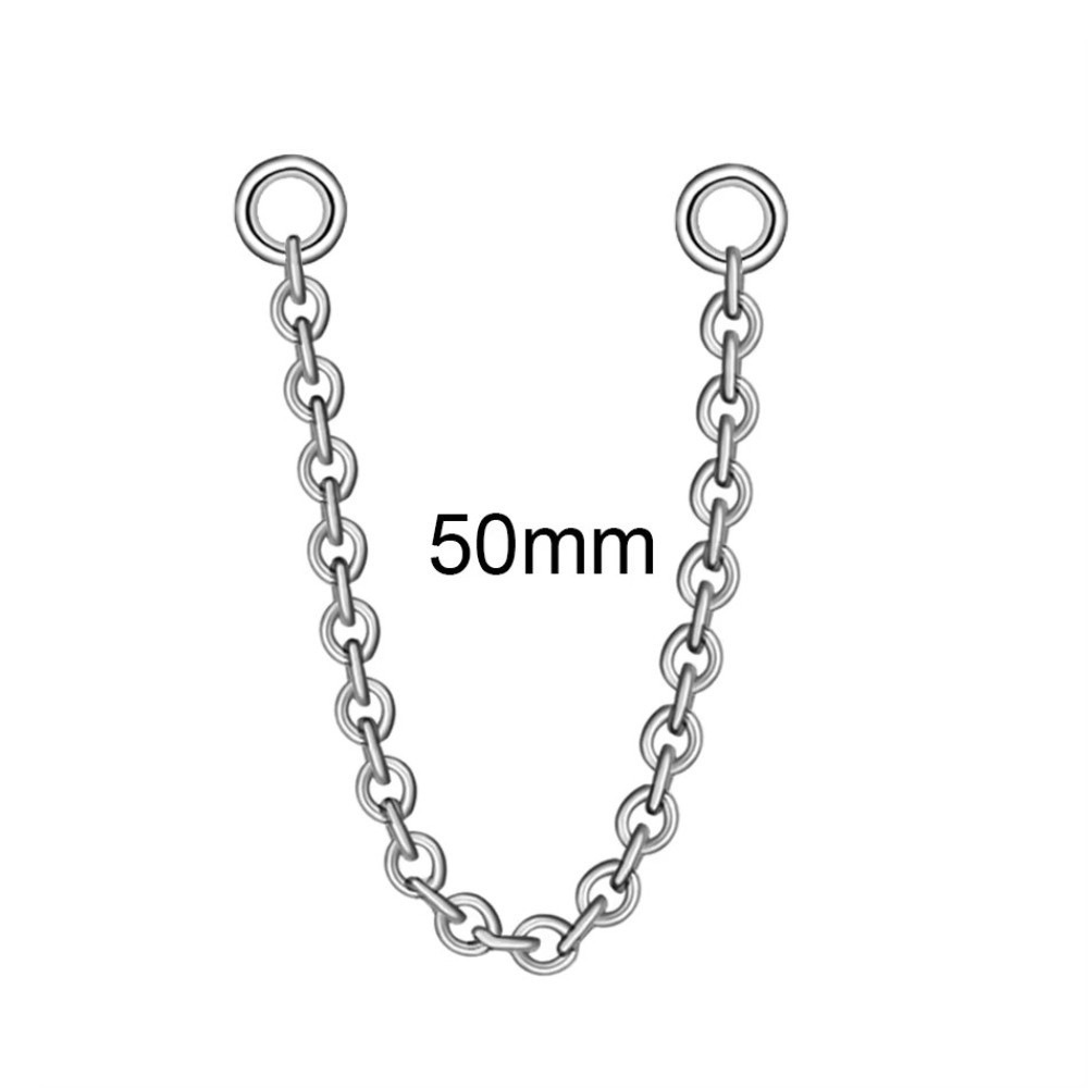 Body Jewelry Ear - Fashion Titanium Nose Chain Three Layer