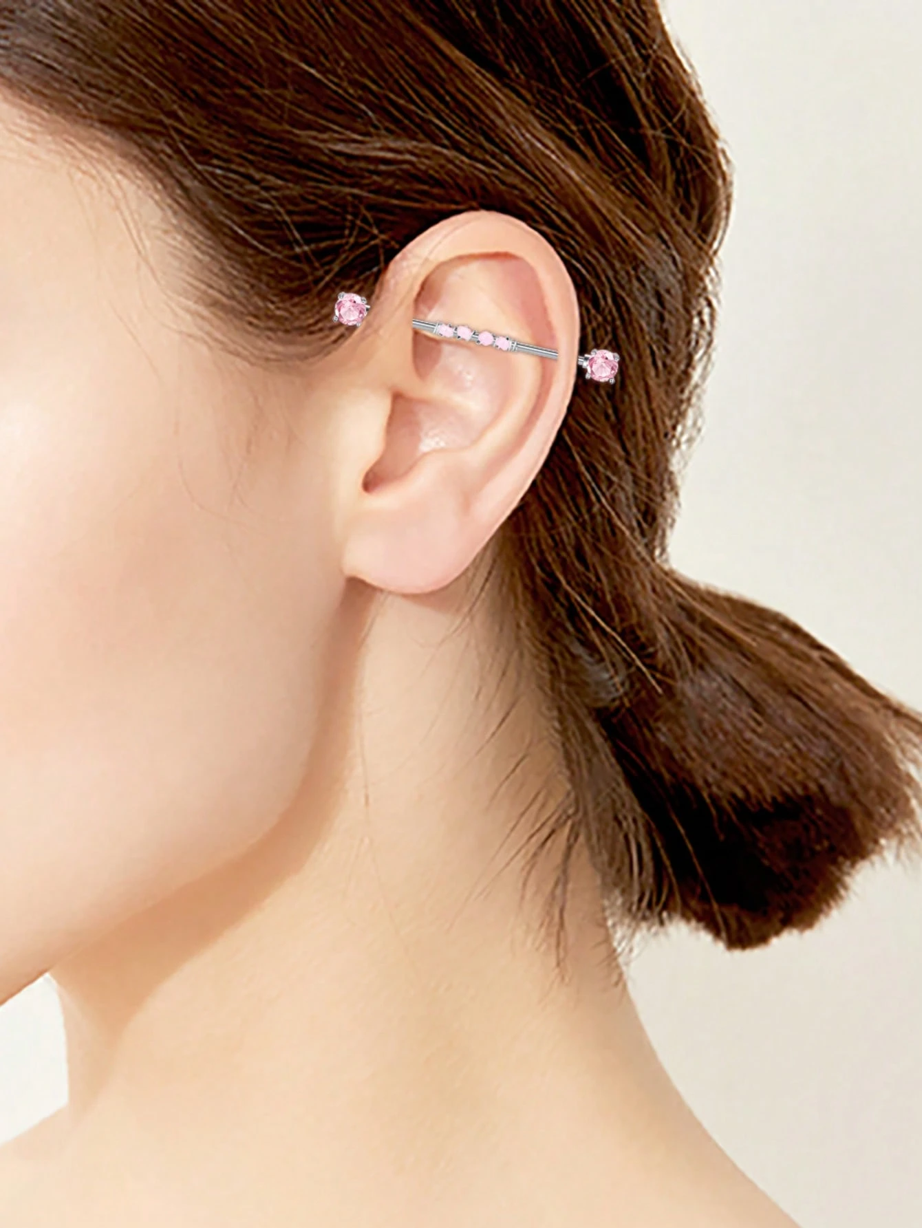 Body Jewelry Industrial - Stainless Steel 14G 38mm Industrial Barbell
