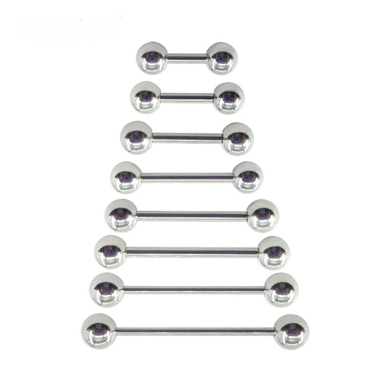 Body Jewelry Industrial - 2 Pieces 0.8mm Stainless Steel Long