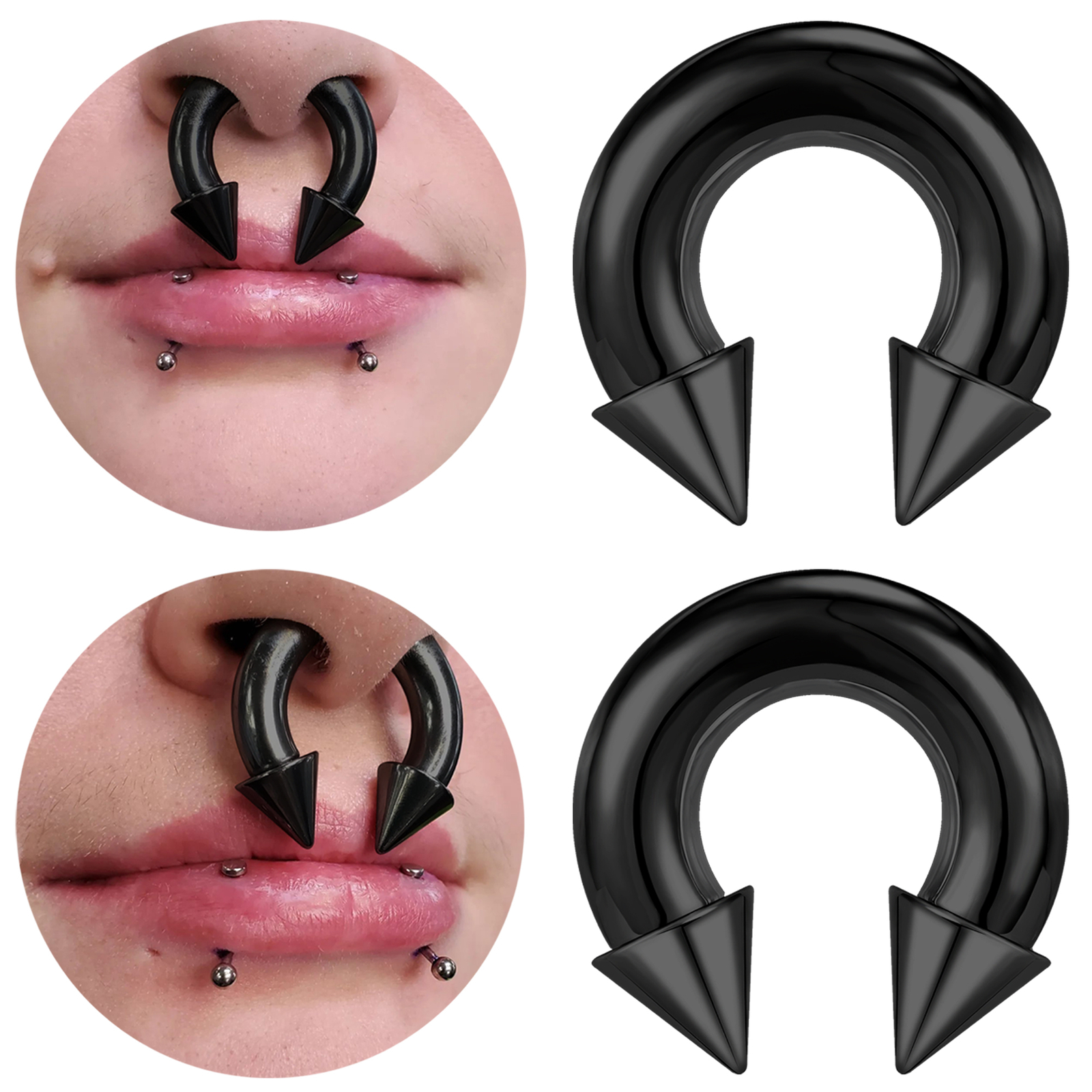 Body Jewelry Gauge Sizes - 1 Pcs Large Size Surgical Steel