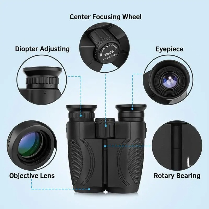 Body Jewelry Definition - 10X25 binoculars waterproof portable all-optical high