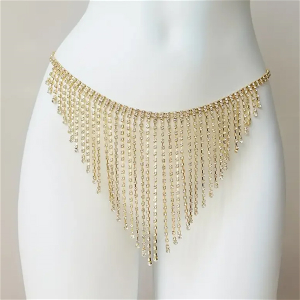 Body Jewelry Harness - Sexy Crystal Tassel Thong Shorts Chain
