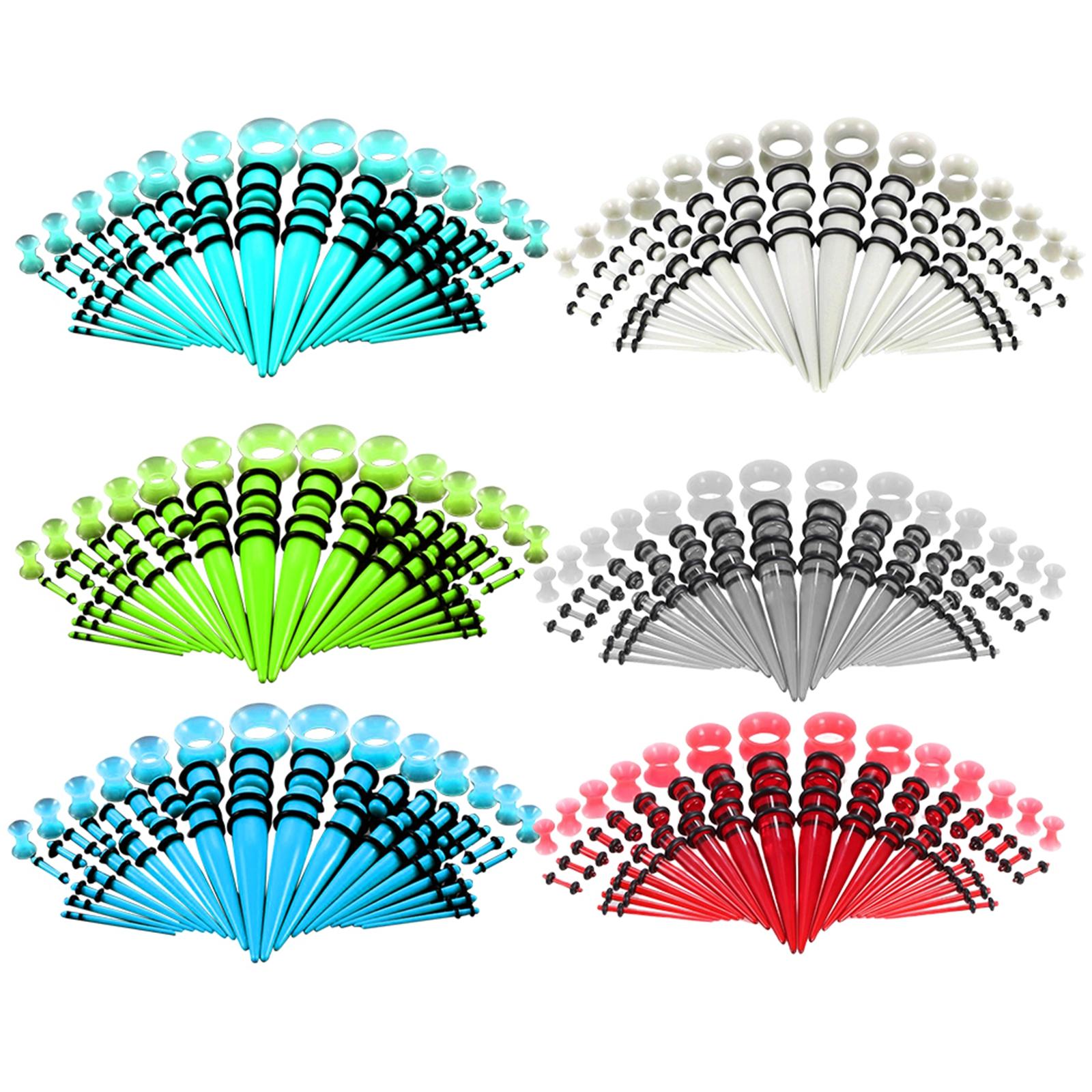 50 Pieces Multi Size Gauges Ki - Body Jewelry Gauge Sizes のレビューと価格