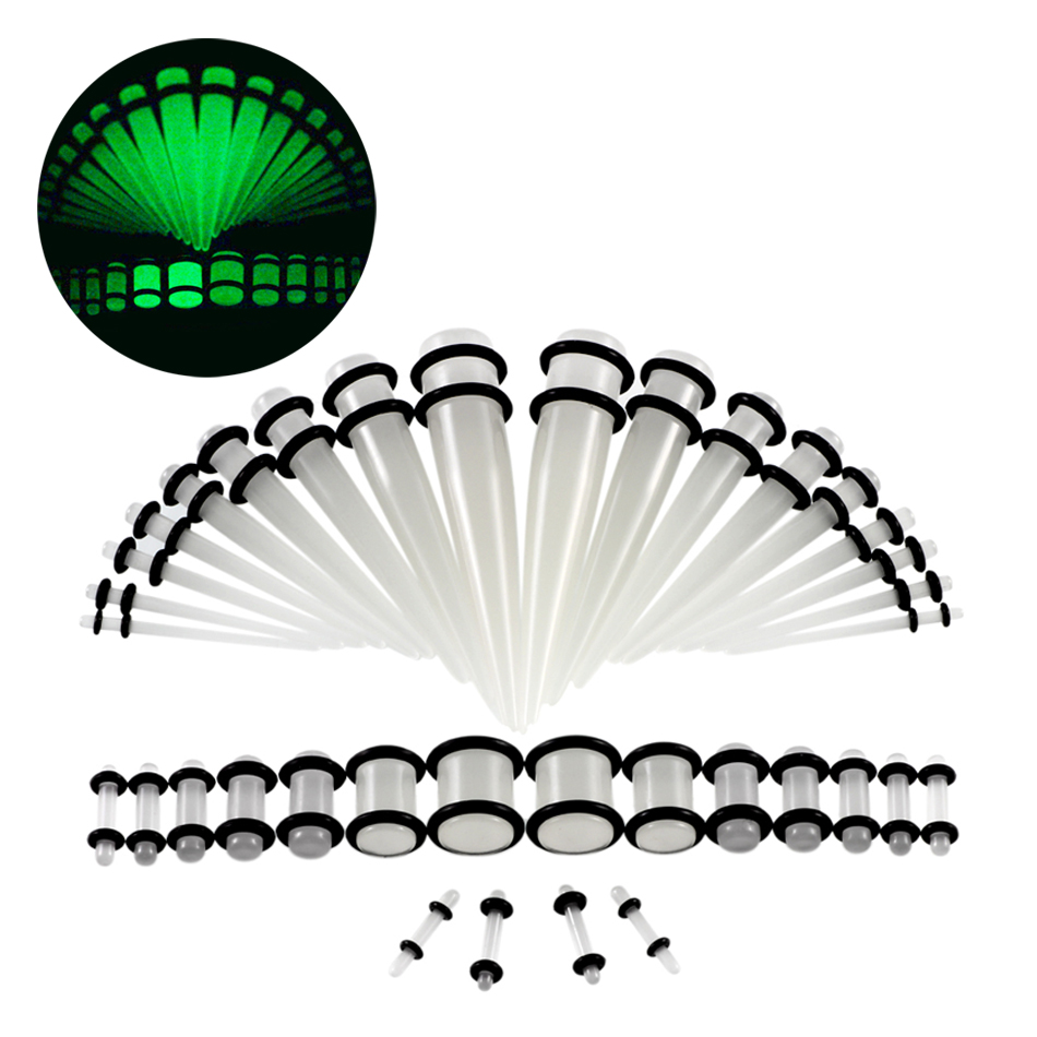 36Pcs/lot 1.6-10mm Full Size A - Body Jewelry Gauge Sizes のレビューと価格