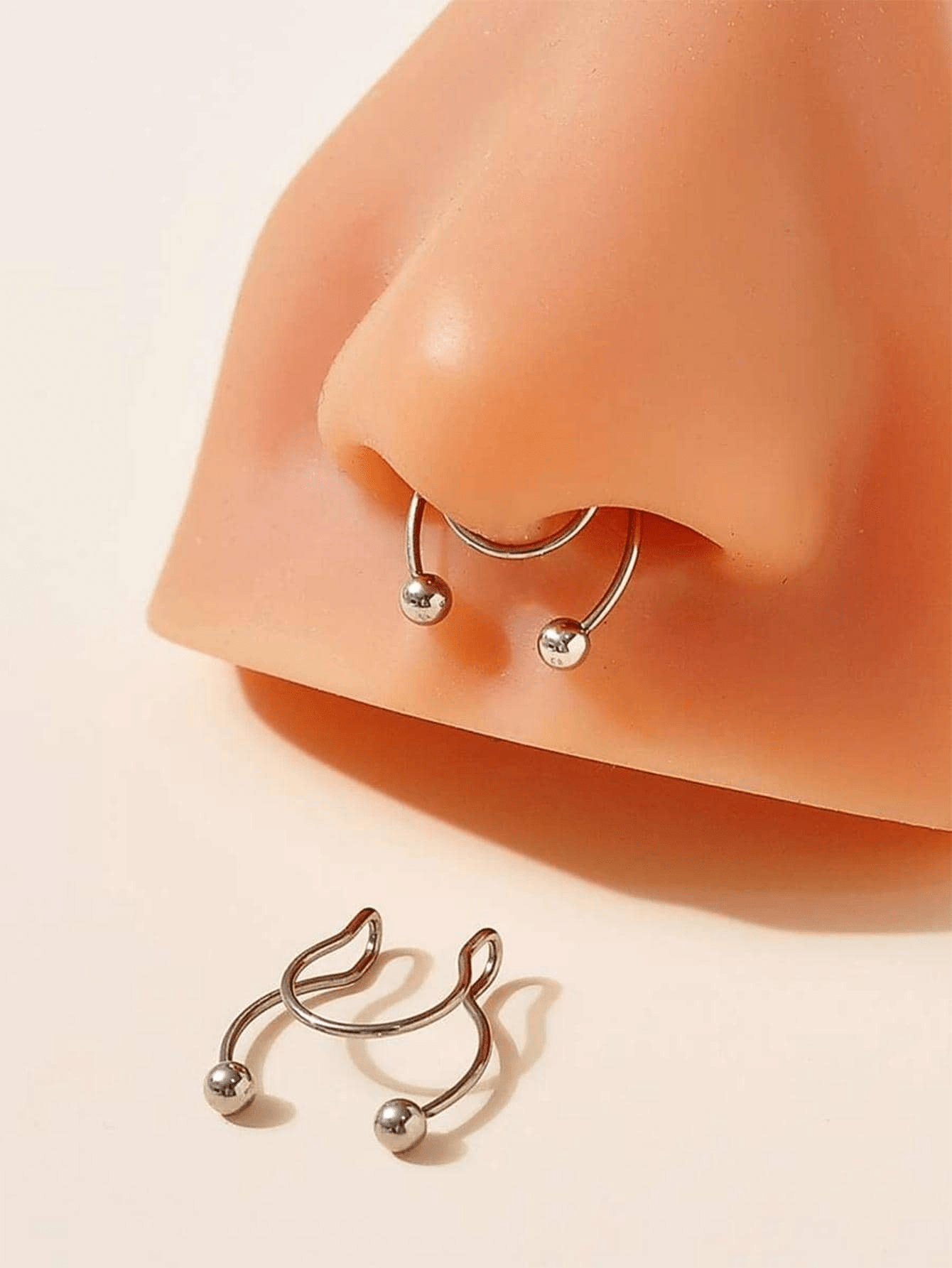 2pcs Stainless Steel Clip-On S - Body Jewelry Ear のレビューと価格