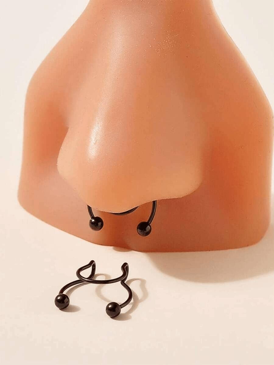 2pcs Stainless Steel Clip-On S - Body Jewelry Ear のレビューと価格