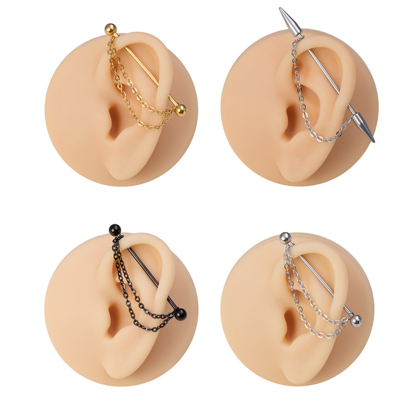 1pc Industrial Piercing Barbel - Body Jewelry Industrial のレビューと価格