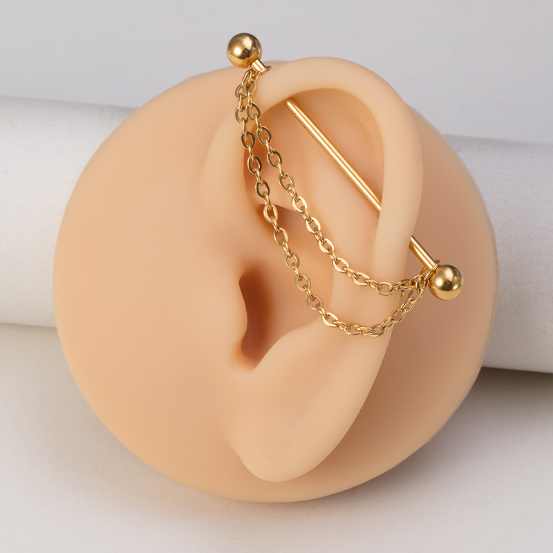 1pc Industrial Piercing Barbel - Body Jewelry Industrial のレビューと価格
