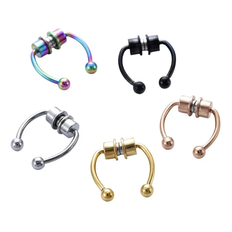 1/2/3Pcs Fake Magnetic Nose Ri - Body Jewelry Nose Studs のレビューと価格