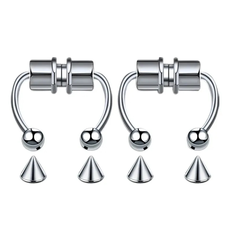 1/2/3Pcs Fake Magnetic Nose Ri - Body Jewelry Nose Studs のレビューと価格
