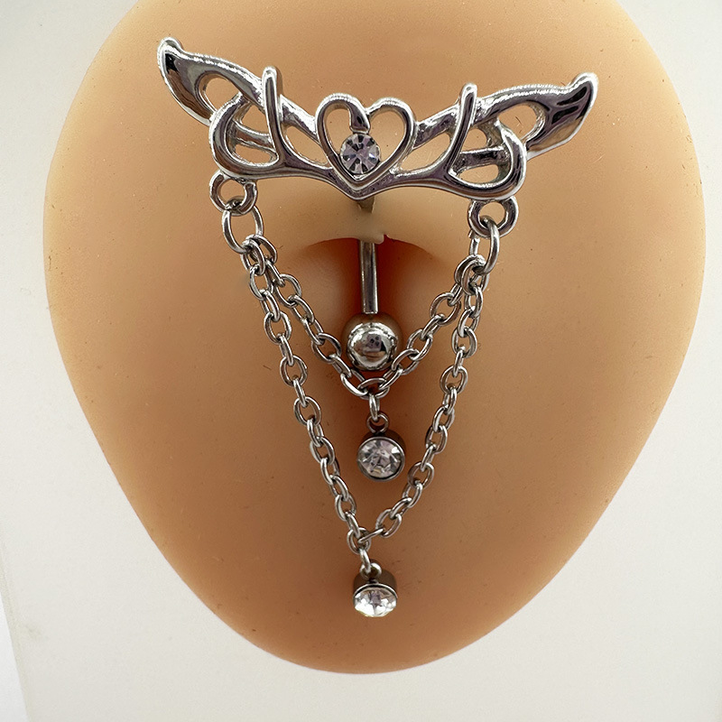 Love Wings Chain Pendant Navel - Body Jewelry Trend のレビューと価格