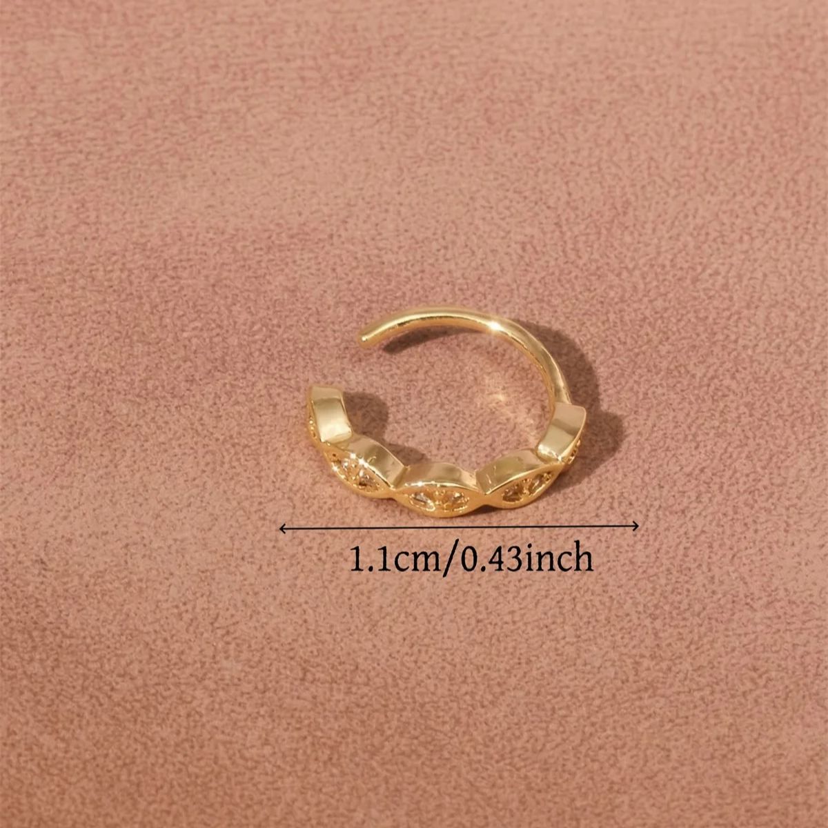 1PC No Perforated Nose Clip Da - Body Jewelry Nose Studs のレビューと価格