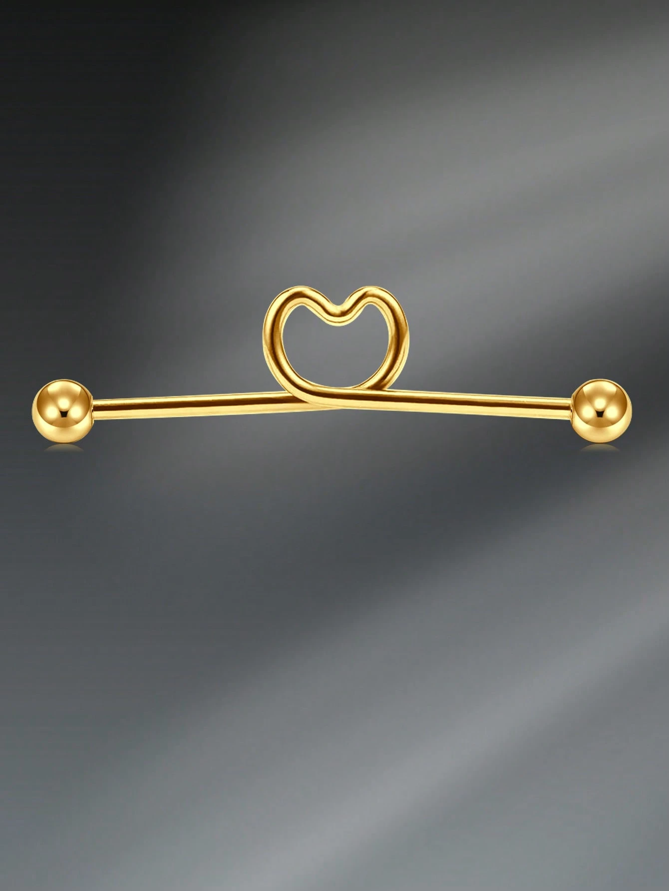Stainless Steel 14G 38mm Indus - Body Jewelry Industrial のレビューと価格
