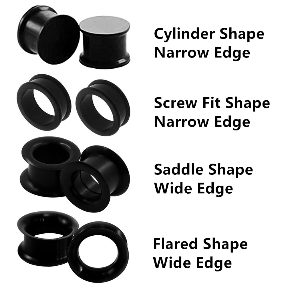 2/16pcs White Black Flexible T - Body Jewelry Gauge Sizes のレビューと価格