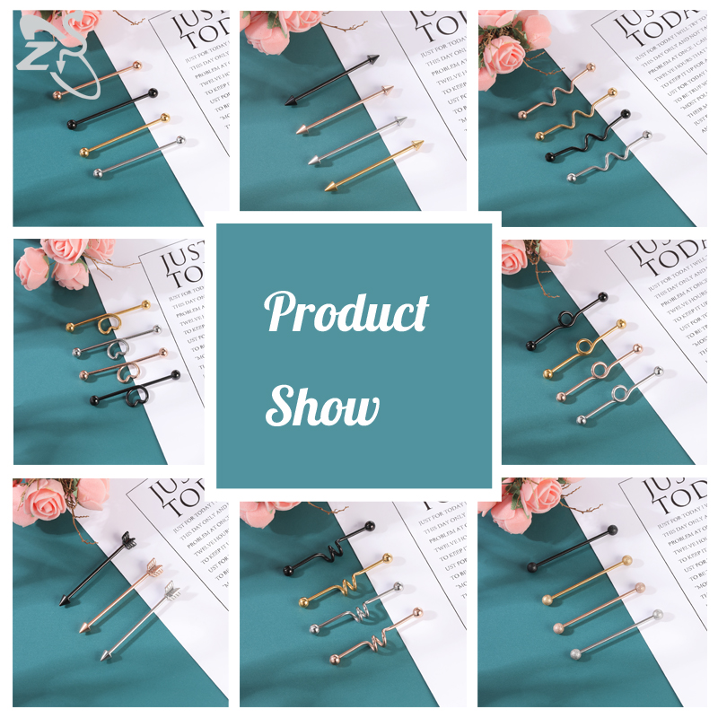 ZS 1PC Surgical Steel Bat Indu - Body Jewelry Surgical Steel のレビューと価格