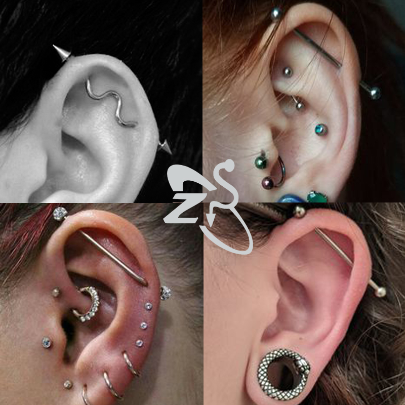 ZS 1PC Surgical Steel Bat Indu - Body Jewelry Surgical Steel のレビューと価格