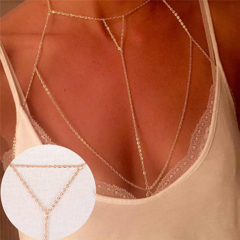 Gold Silver Fashion Link Chain - Body Jewelry Harness のレビューと価格