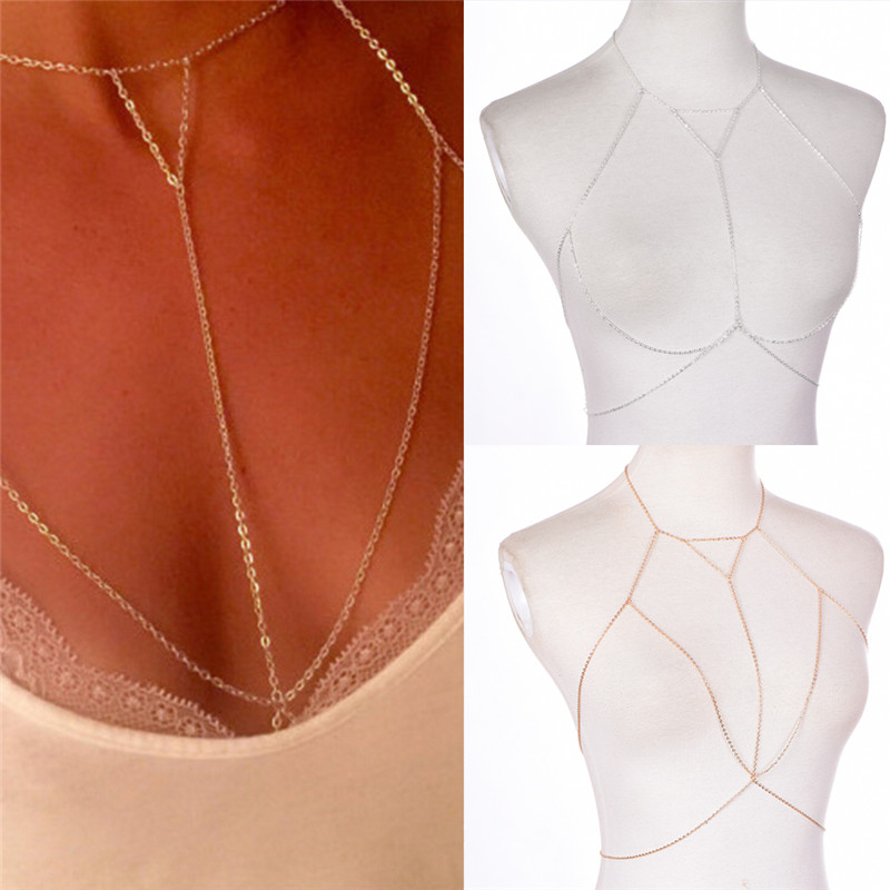 Gold Silver Fashion Link Chain - Body Jewelry Harness のレビューと価格