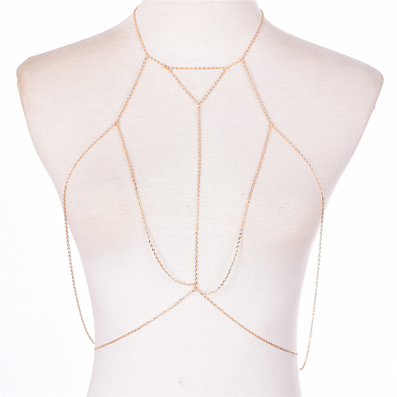 Gold Silver Fashion Link Chain - Body Jewelry Harness のレビューと価格