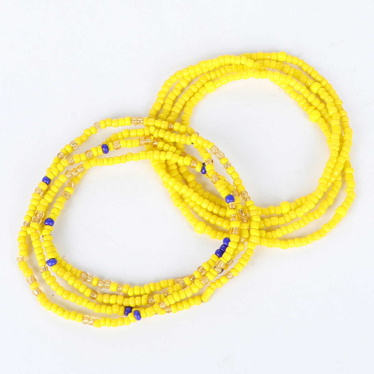 Handmade Glass Waist Chains Be - Yellow Body Jewelry のレビューと価格