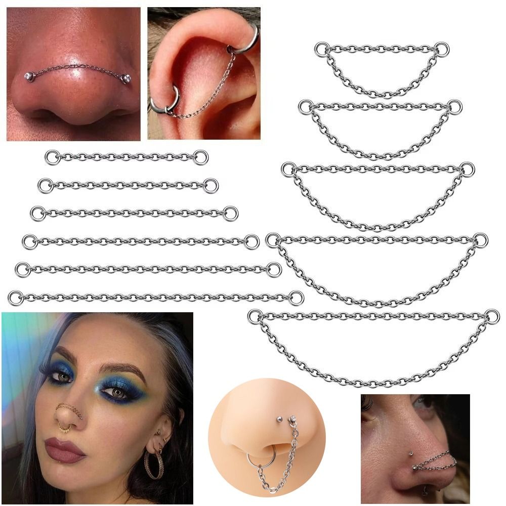 Fashion Titanium Nose Chain Th - Body Jewelry Ear のレビューと価格