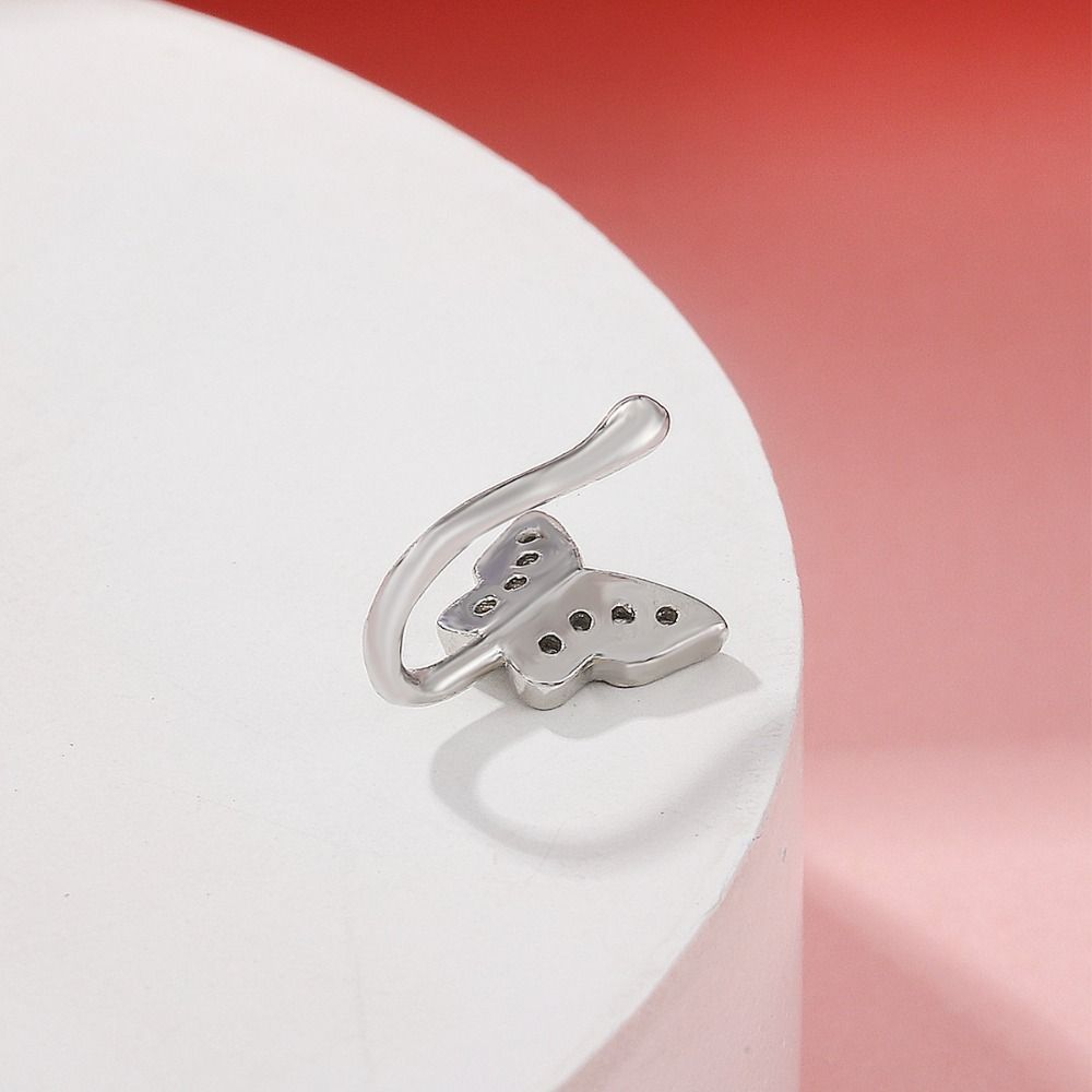 Rhinestone Butterfly Nose Ring - Body Jewelry Ear のレビューと価格