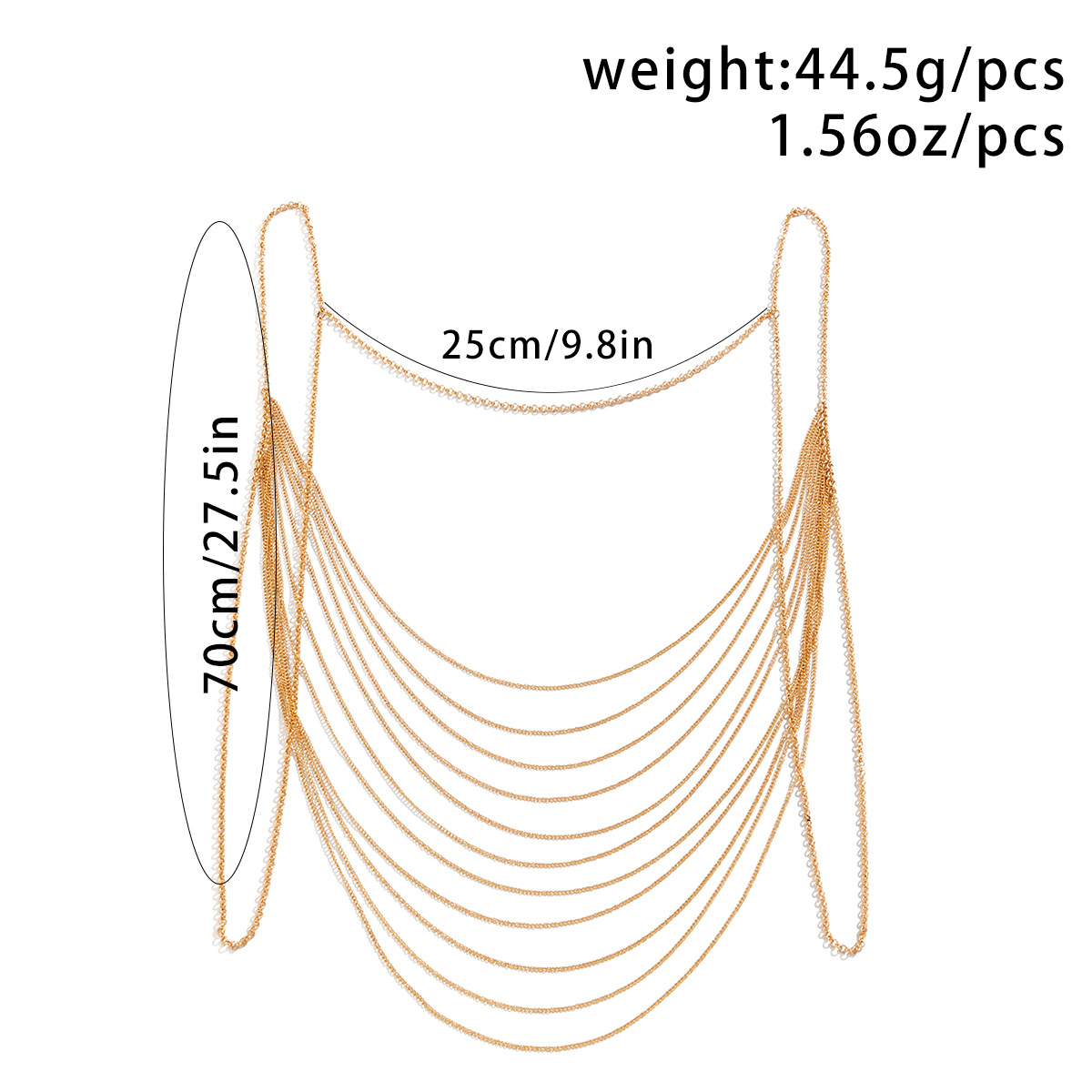 Classic Multi layered Tassel B - Body Jewelry Harness のレビューと価格