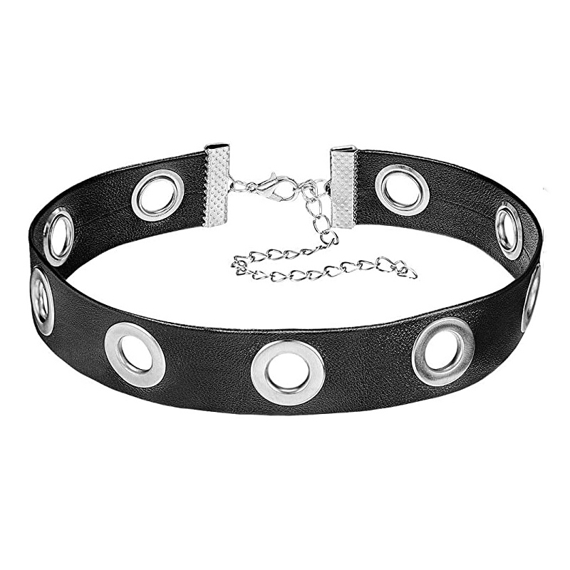 New Trend Leather Choker Neckl - Body Jewelry Trend のレビューと価格
