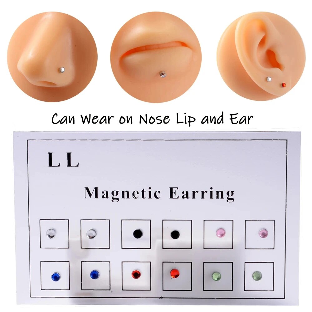 12PCS/Card Fake Cheater Non Pi - Body Jewelry Ear のレビューと価格