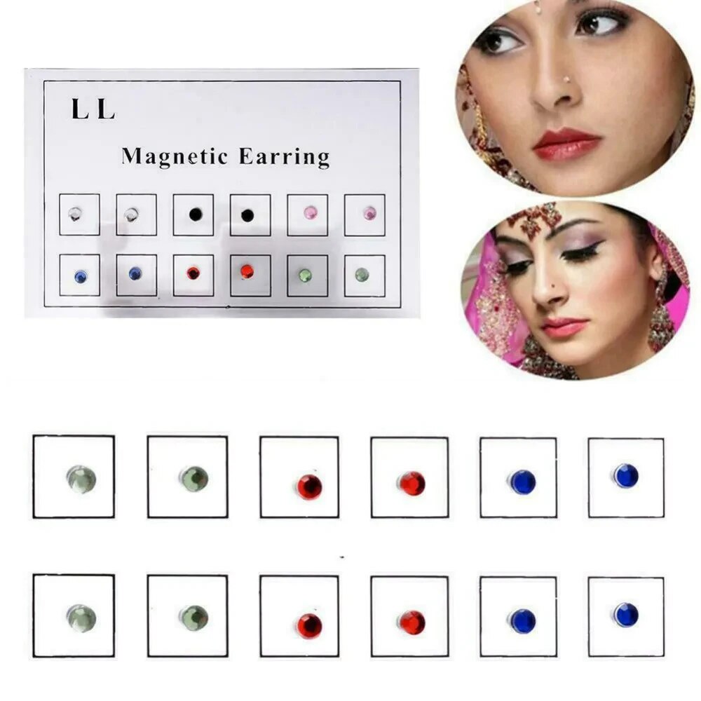 12PCS/Card Fake Cheater Non Pi - Body Jewelry Ear のレビューと価格