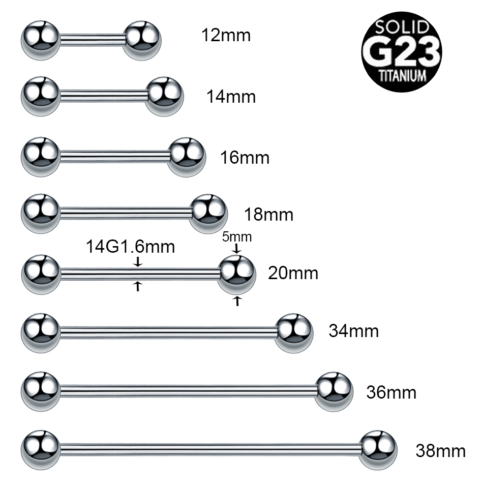 1/5PCS Titanium External Threa - Body Jewelry Industrial のレビューと価格
