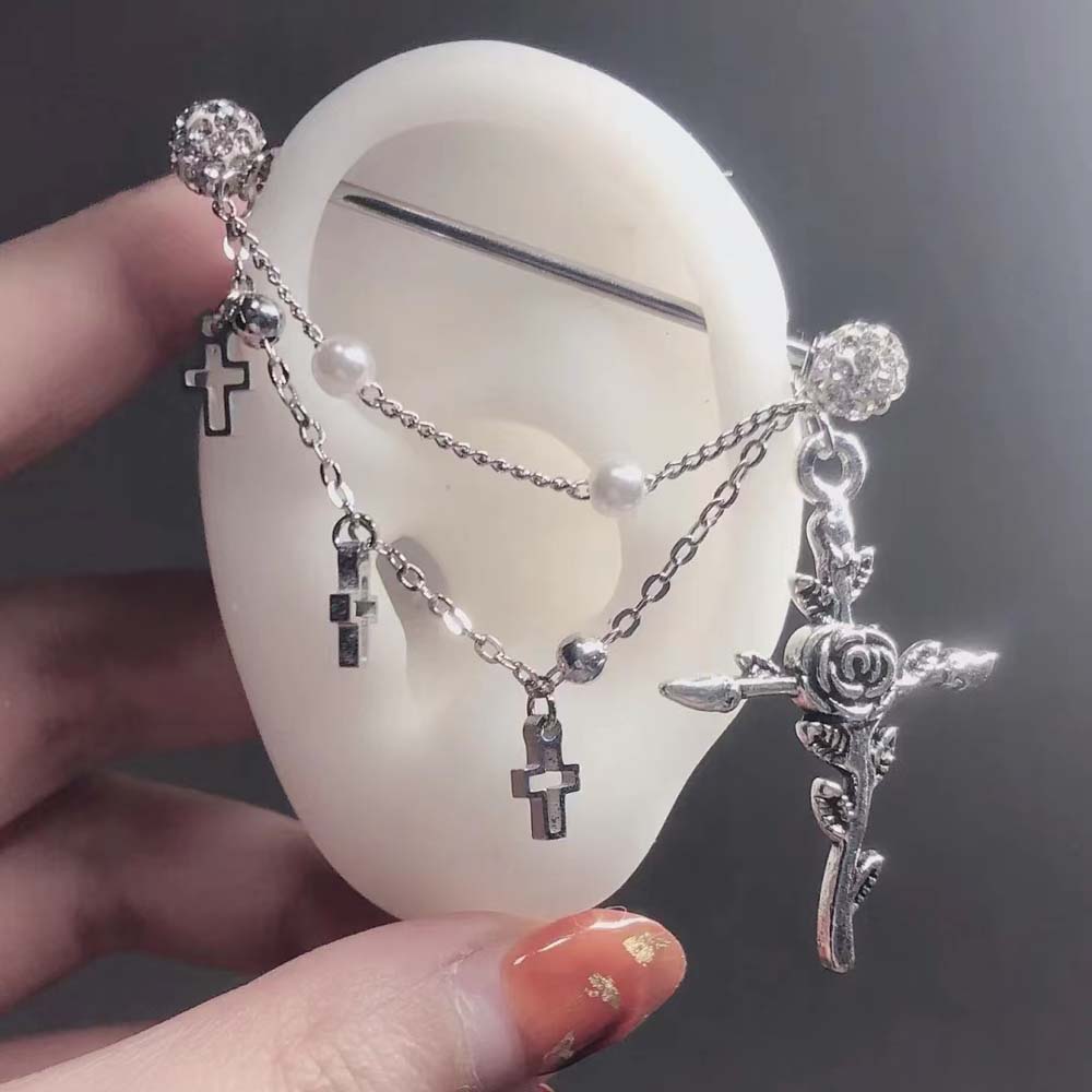 1PC Industrial Scaffold Barbel - Body Jewelry Industrial のレビューと価格
