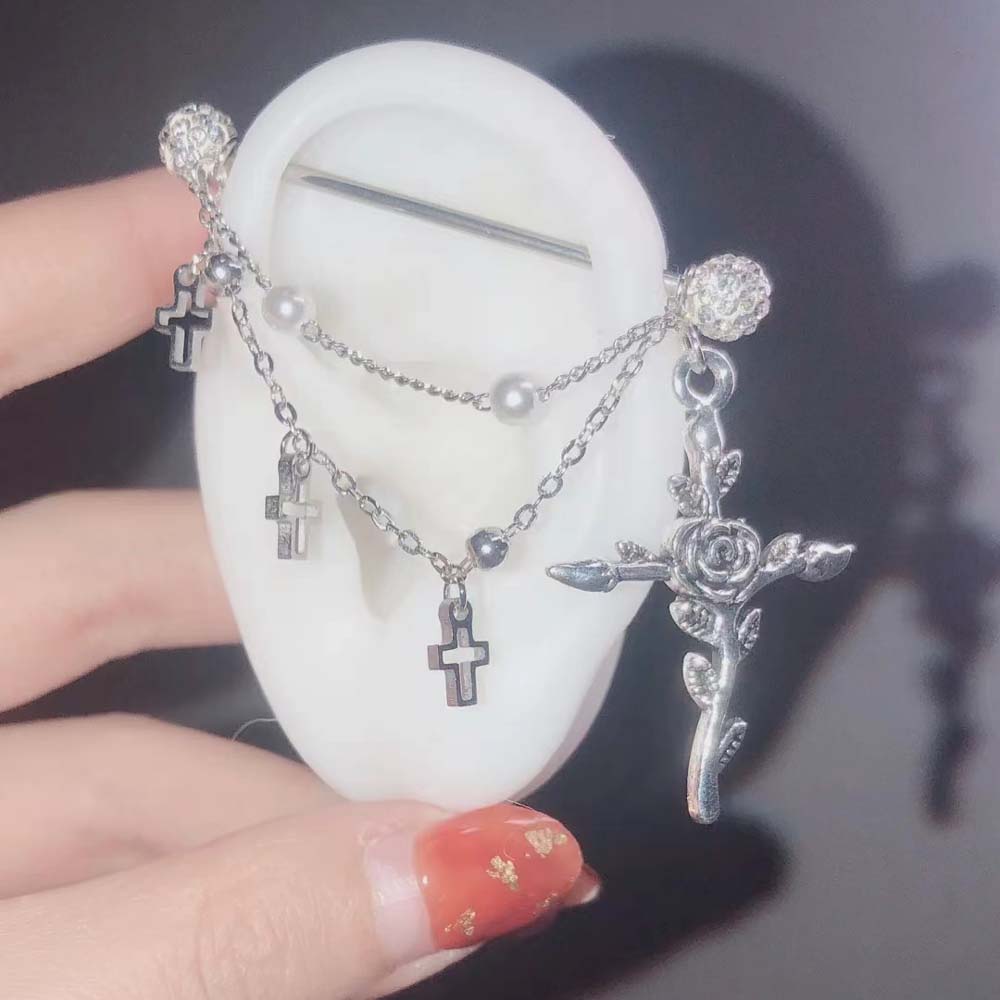 1PC Industrial Scaffold Barbel - Body Jewelry Industrial のレビューと価格