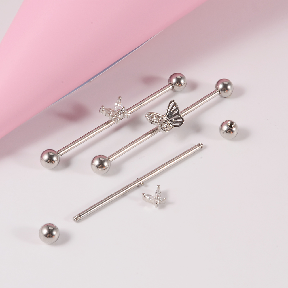 1PC 316L Surgical Steel 14G Sn - Body Jewelry Industrial のレビューと価格