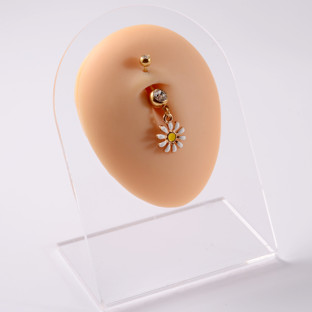 361L Surgical Steel Daisy Flow - Yellow Body Jewelry のレビューと価格