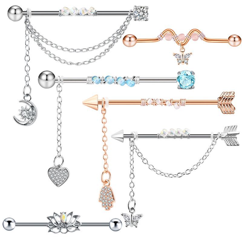 1PC Surgical Steel Industrial  - Body Jewelry Trend のレビューと価格