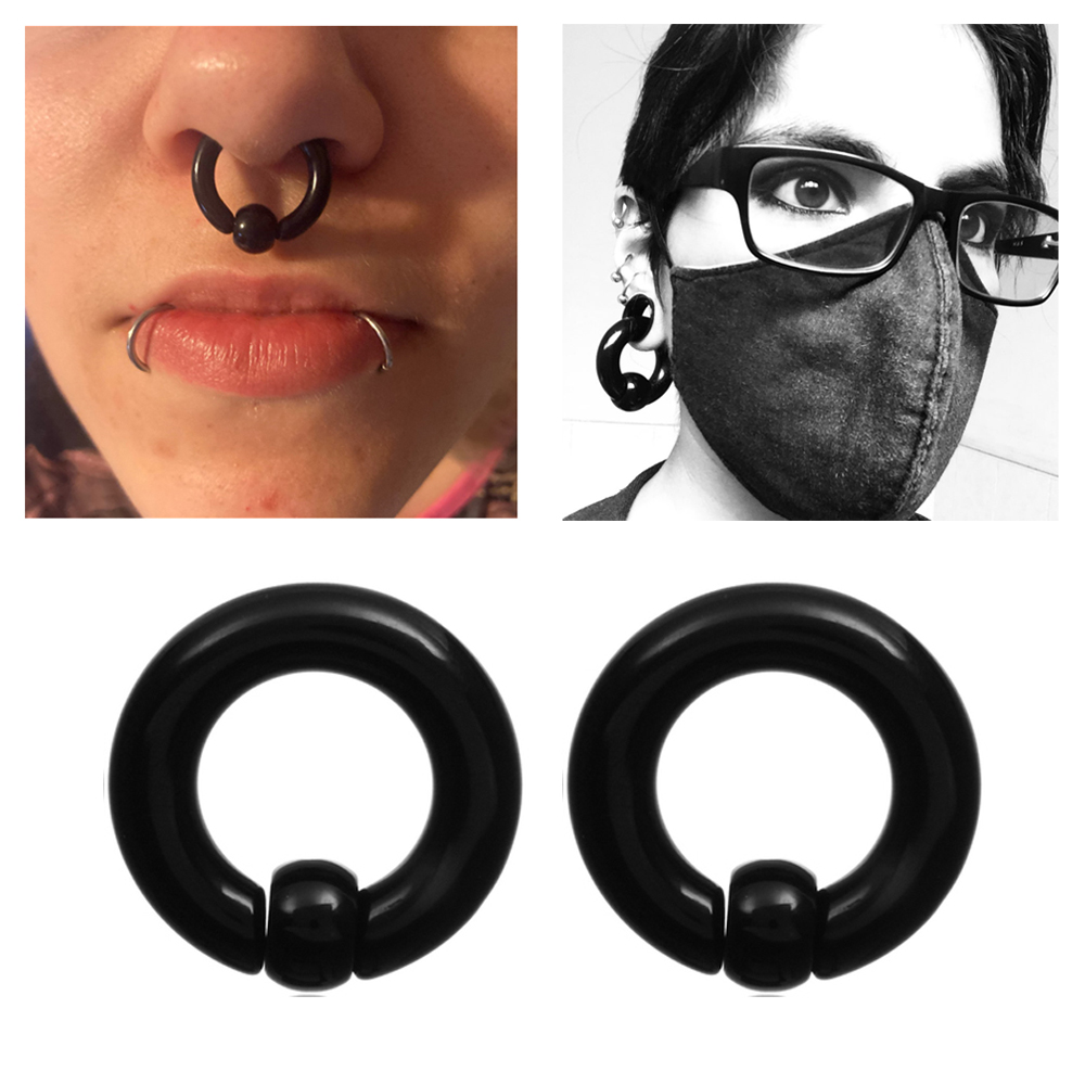 Pair Acrylic BCR Captive Bead  - Body Jewelry Gauge Sizes のレビューと価格