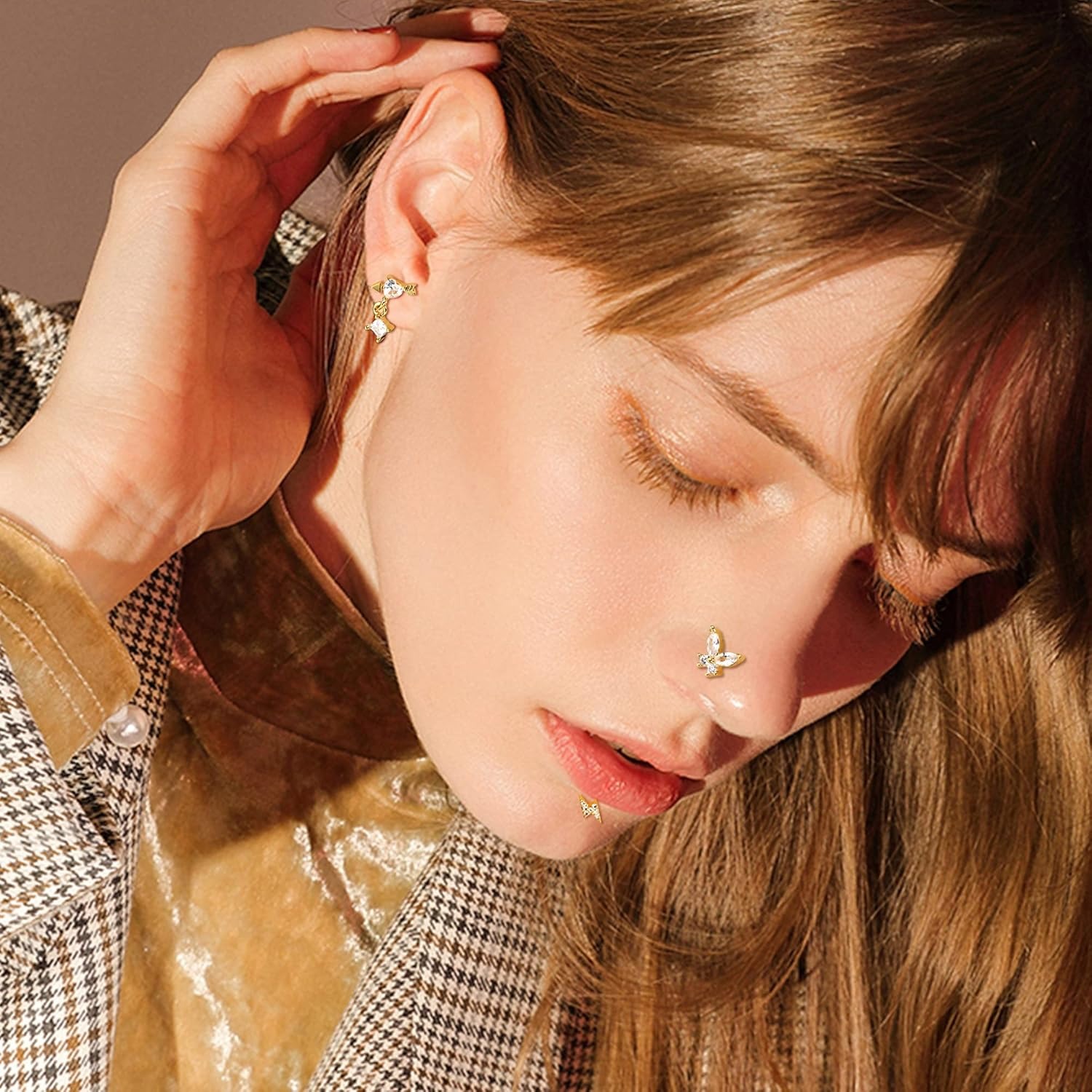 Bobisty 1Pc Cartilage Earrings - Body Jewelry Surgical Steel のレビューと価格
