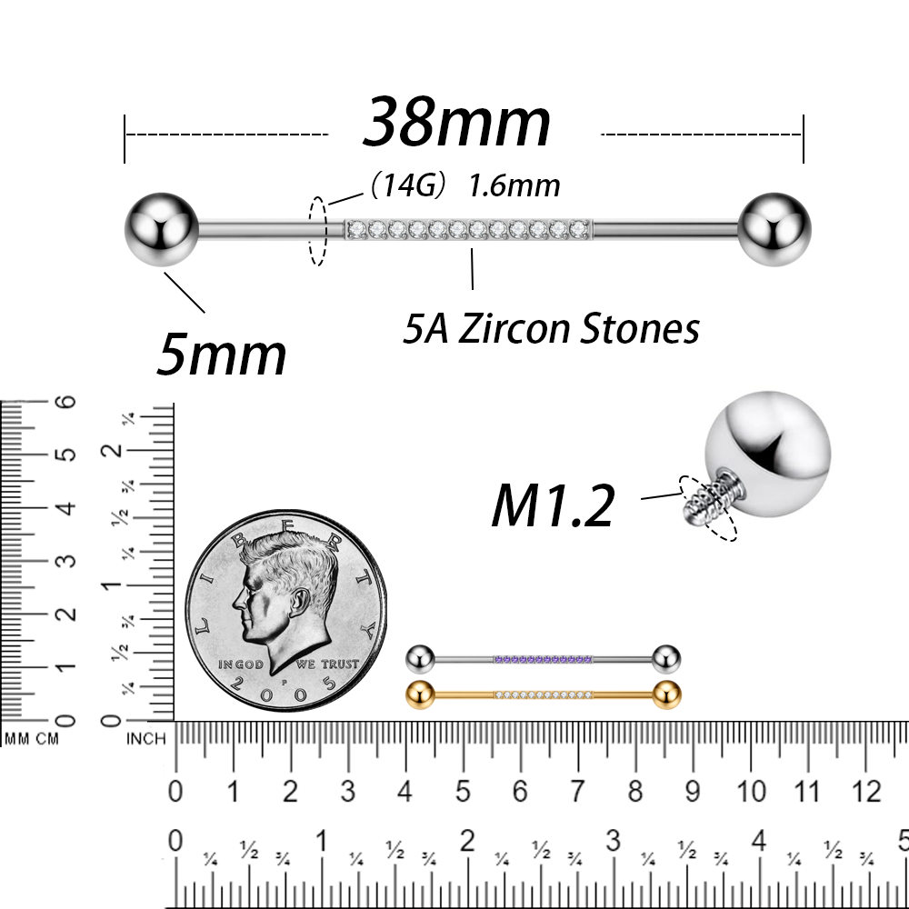 G23 Titanium Body Piercing Jew - Body Jewelry Industrial のレビューと価格