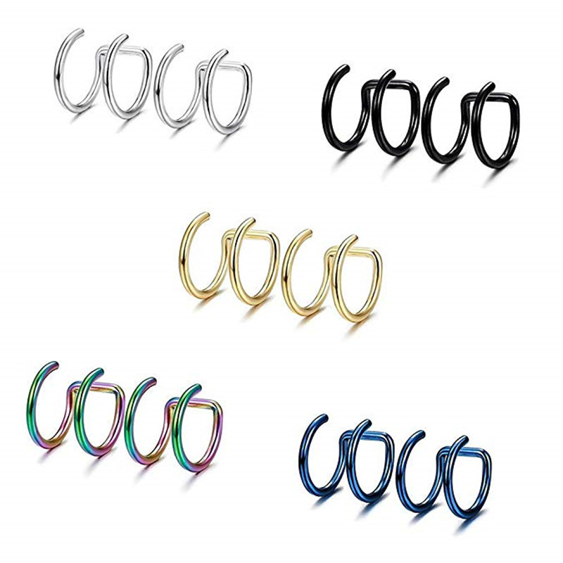 2Pcs 316L Stainless Steel Clip - Body Jewelry Ear のレビューと価格