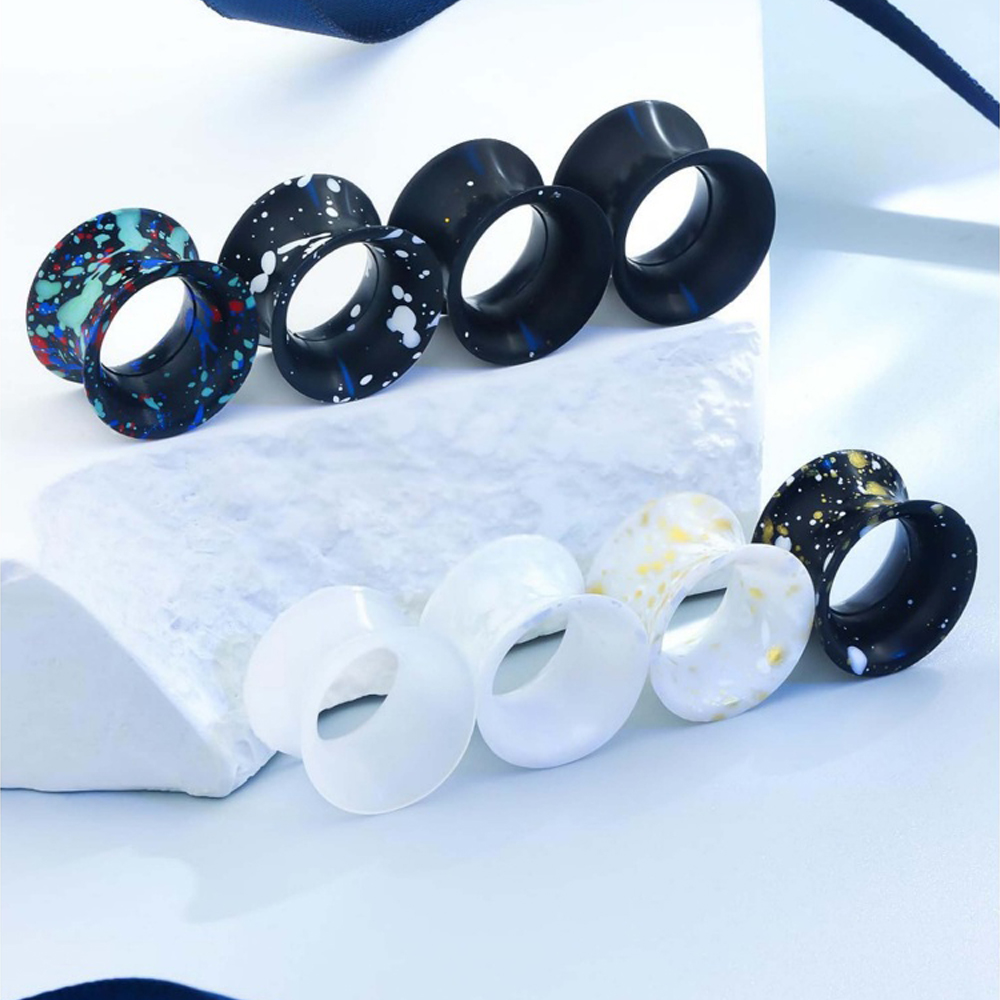 Silicone Ear Gauges Tunnels Pl - Body Jewelry Gauge Sizes のレビューと価格
