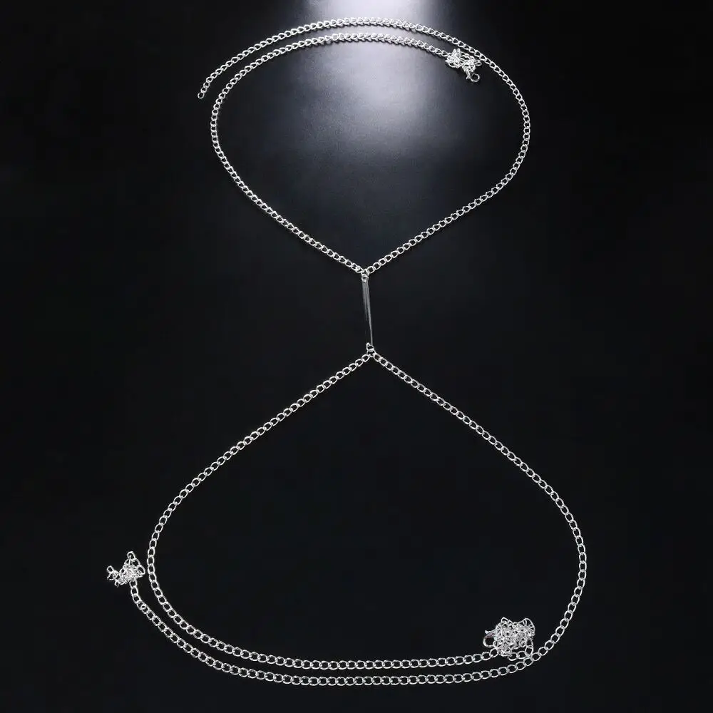 Sexy Metal Chest Chain Harness - Body Jewelry Harness のレビューと価格
