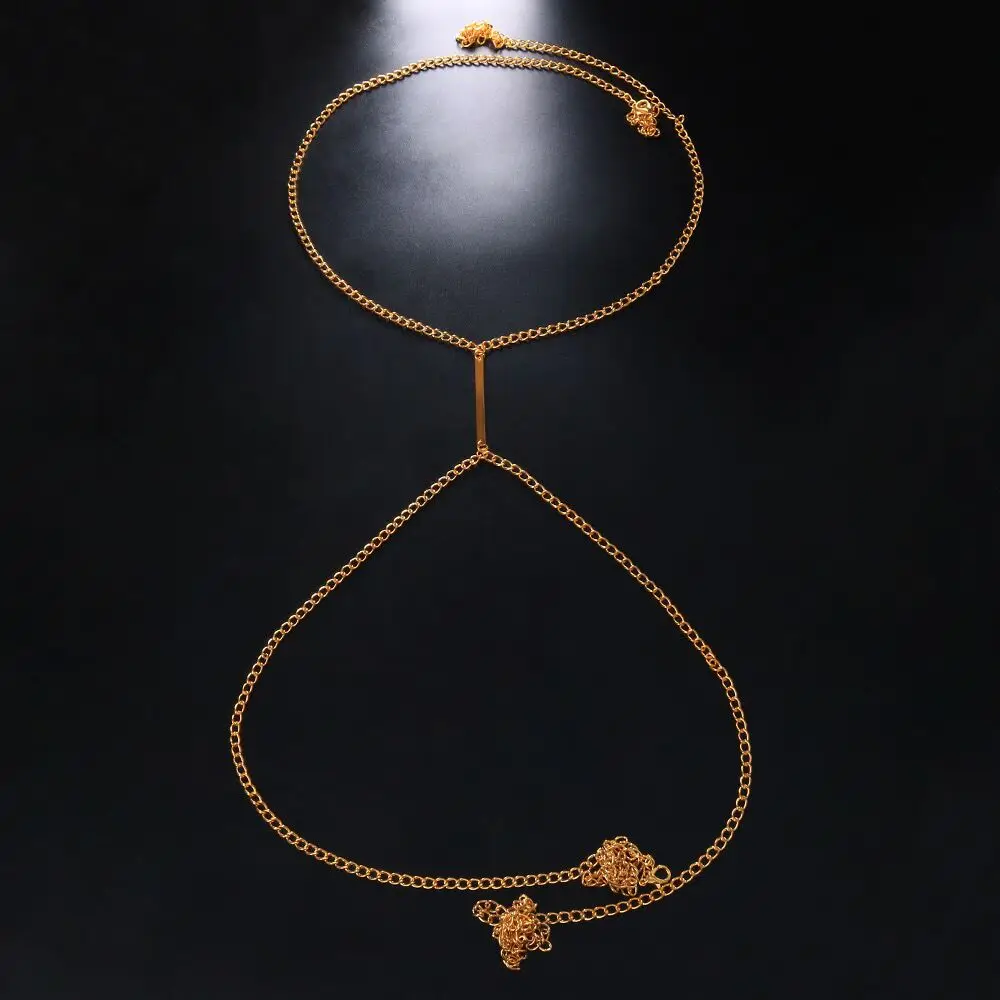 Sexy Metal Chest Chain Harness - Body Jewelry Harness のレビューと価格