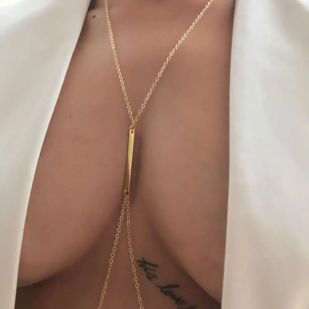 Sexy Metal Chest Chain Harness - Body Jewelry Harness のレビューと価格