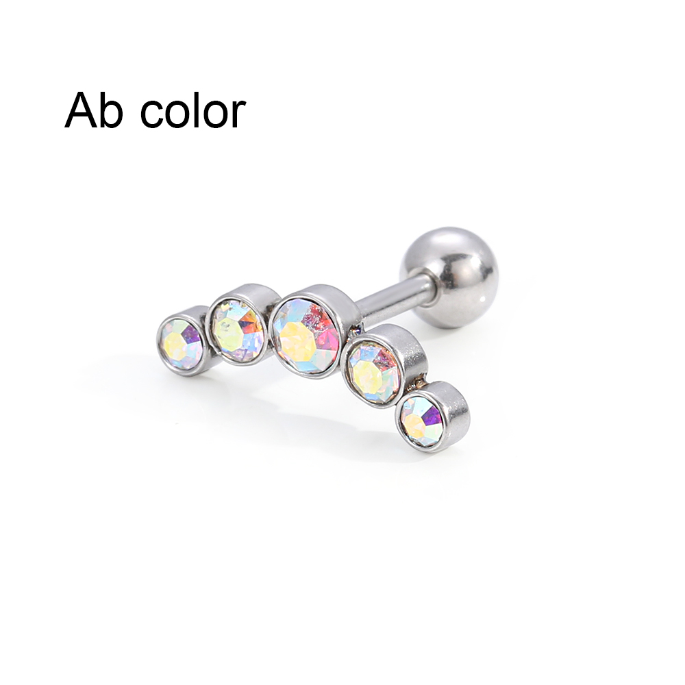 1Pcs Fashion 16G Crystal Gem O - Body Jewelry Ear のレビューと価格