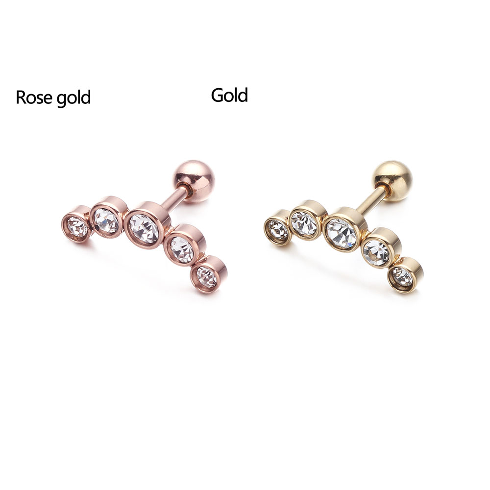 1Pcs Fashion 16G Crystal Gem O - Body Jewelry Ear のレビューと価格