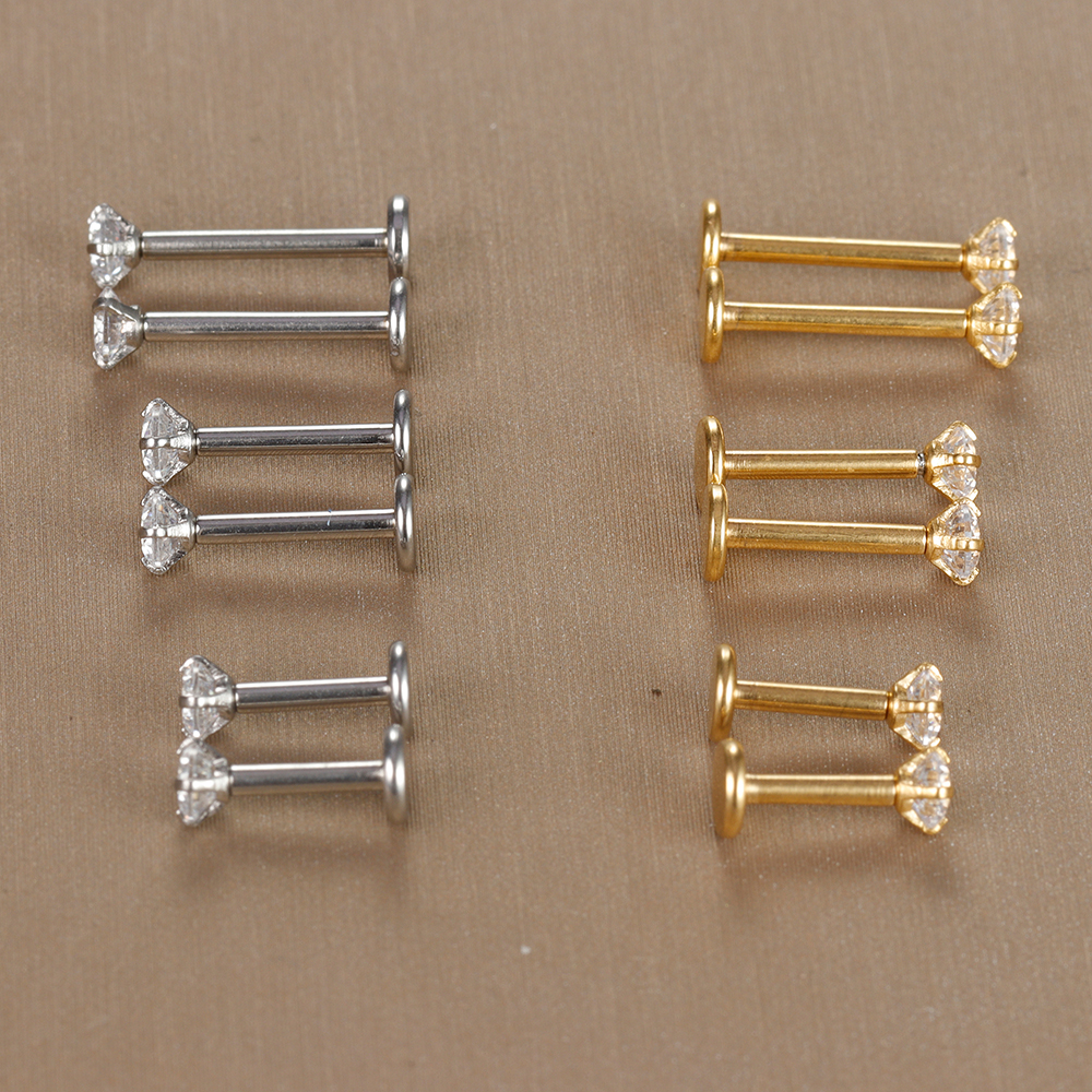 Labret Tragus Stud Earring 16G - Body Jewelry Surgical Steel のレビューと価格