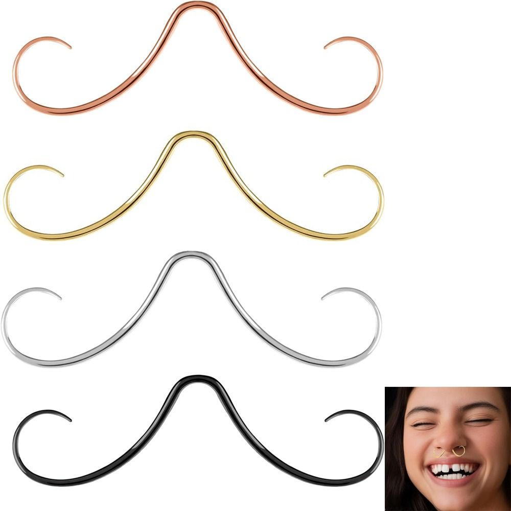 Piercing Jewelry Mustache Sept - Body Jewelry Surgical Steel のレビューと価格