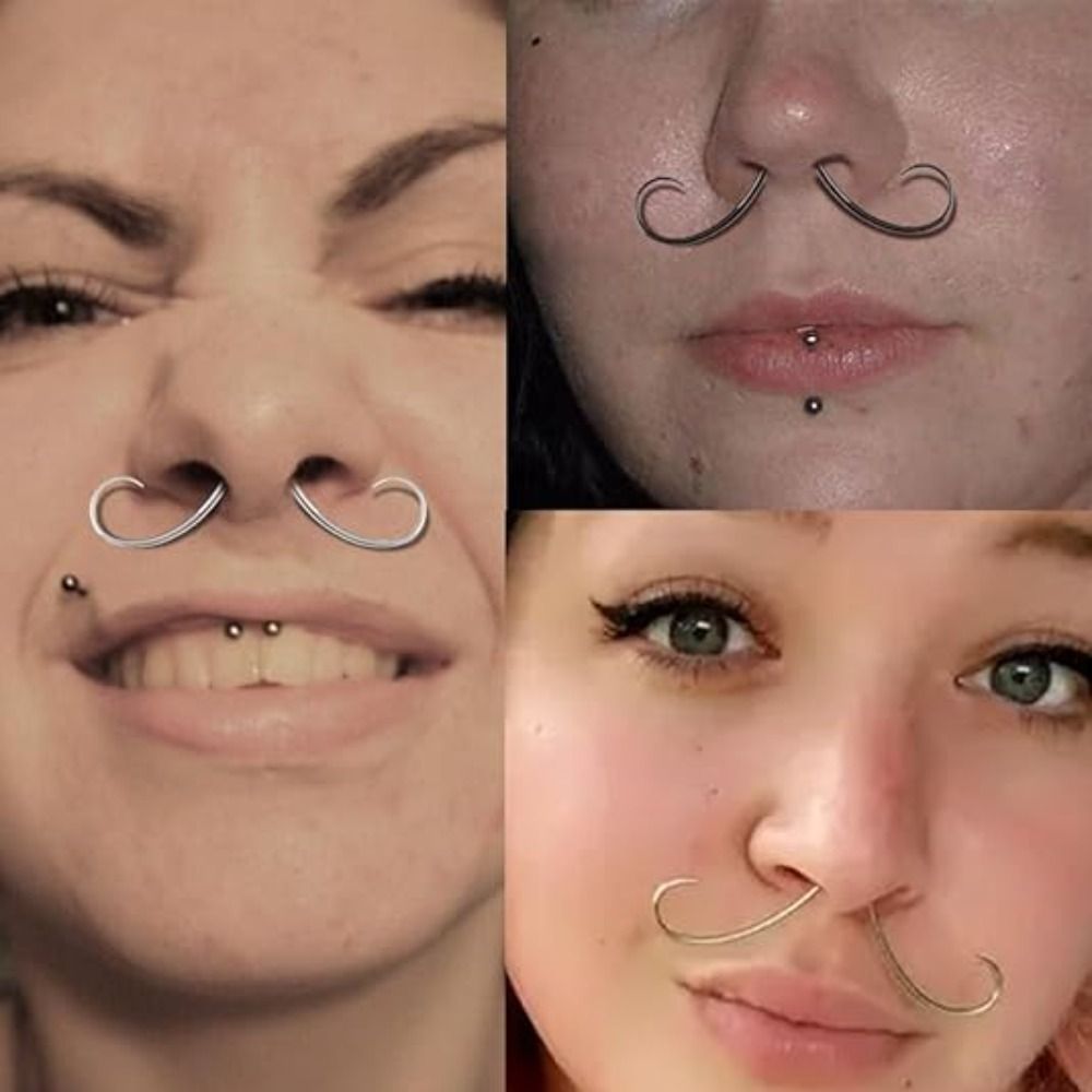 Piercing Jewelry Mustache Sept - Body Jewelry Surgical Steel のレビューと価格